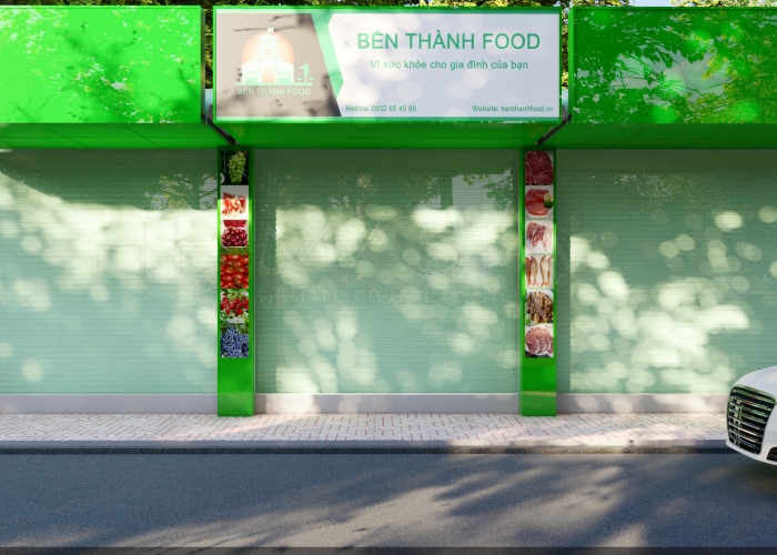 Thiết kế shop trái cây Bến Thành Food